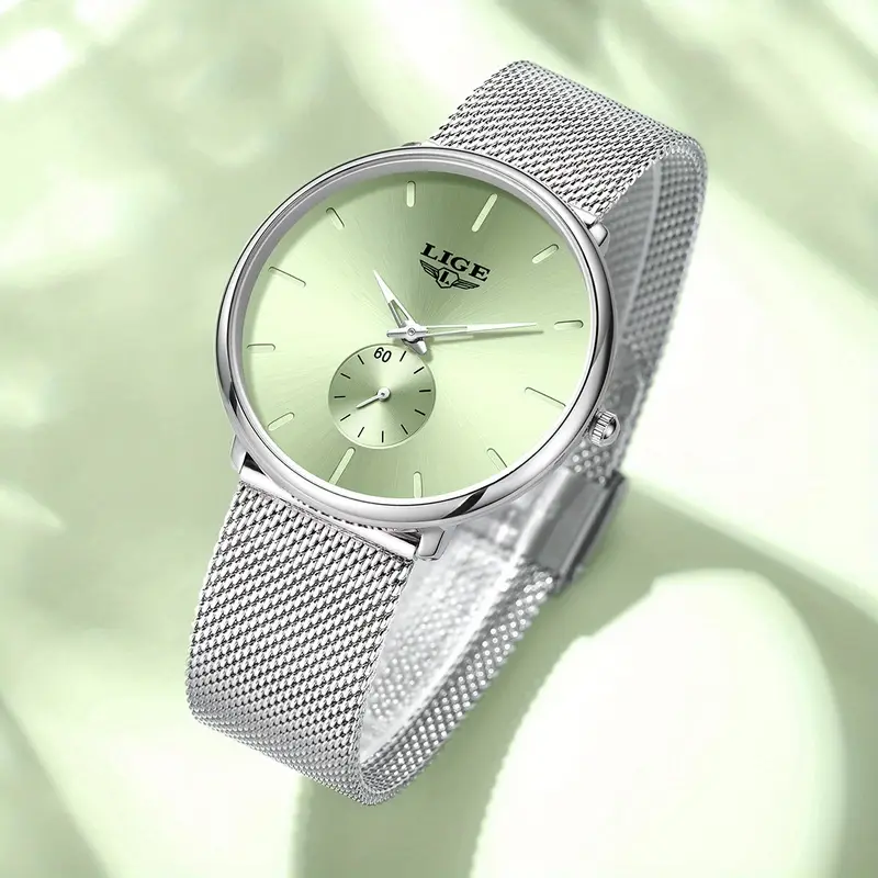 LIGE Women'S & Men'S Quartz Watch