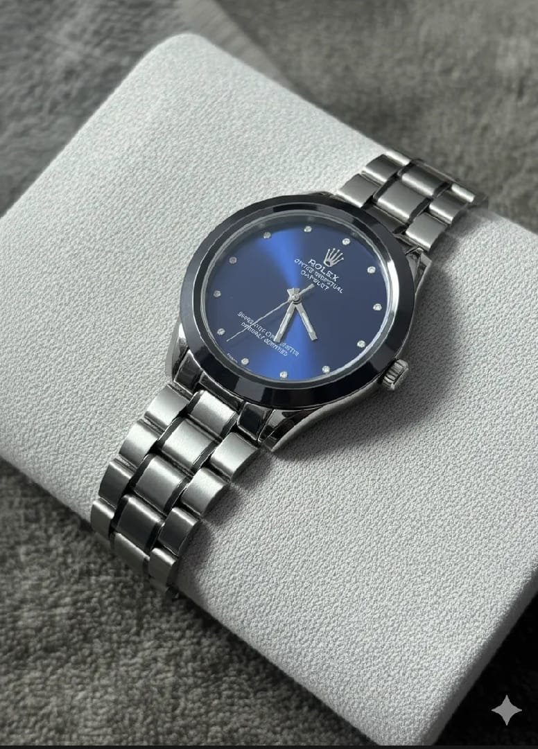 Rolex Elegant Blue Dial Luxury Men’s Watch - Image 2