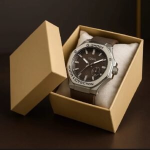 Toshi G-Shock Inspired Luxury Brown Dial Men's Wrist Watch"