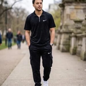 Men's Black Premium Tracksuit Set